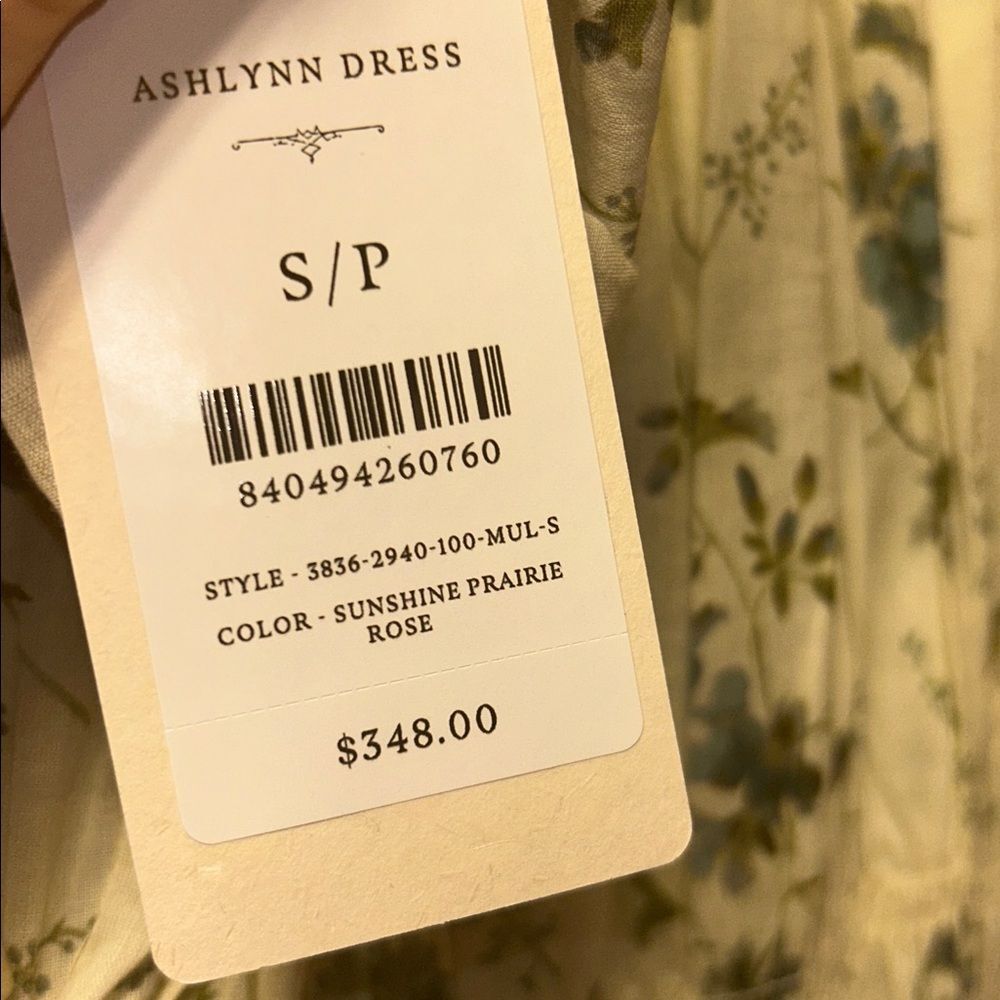 Doen Ashlynn Women's Floral Maxi Dress Size S NWT Organic Cotton Romantic Boho - Picture 9 of 13